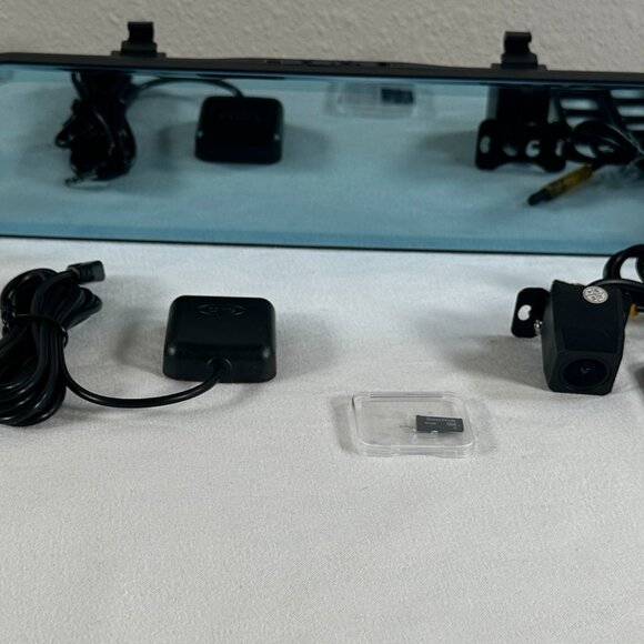 VanTop H612L 12” 2.5K Mirror Dash Cam with Rear Camera, GPS & Hardwire Kit - Picture 1 of 16
